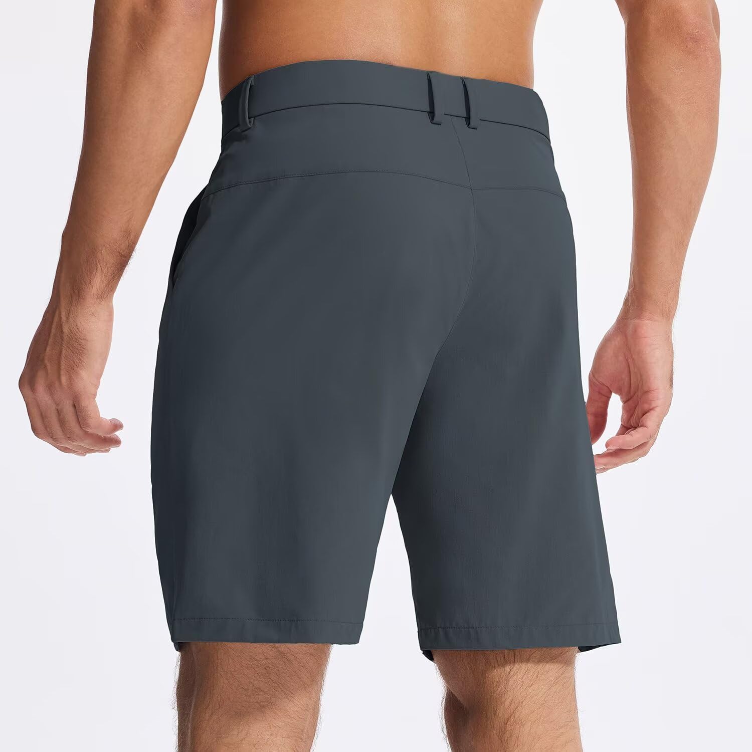 SNOWTEN Men's Classic Fit 7/9/11 Inch Golf Shorts Lightweight Long Stretch Hiking Short with 4 Pockets for Casual Work