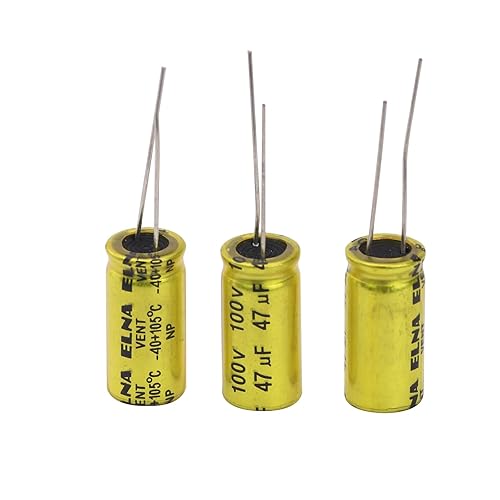 Miniatura 10 de 10 unids 10uf 100V condensador electrolítico no polarizado 10x17mm (0.39x0.67in) condensador NP para audio tweeter condensador divisor de frecuencia