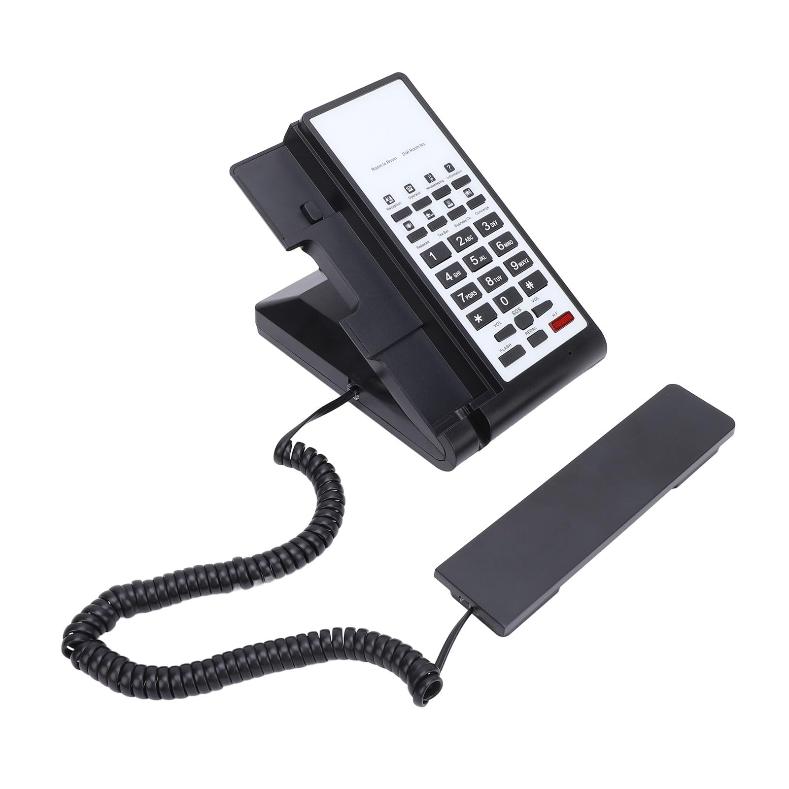 Telefono Fisso con Filo Controllo Volume Voce Chiara Chiamate in Vivavoce per Casa Hotel Banca Ufficio Bianco 1 Set