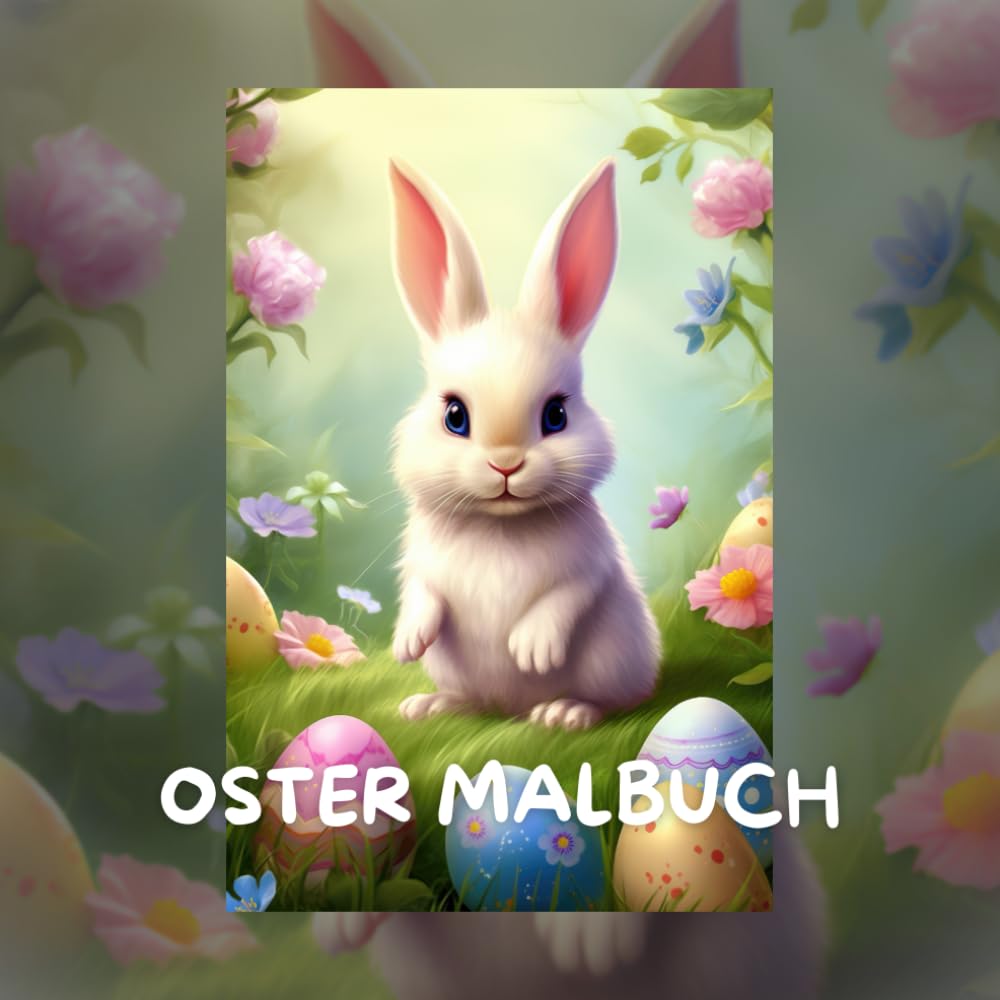 Ostermalbuch ab 3 Jahren - 40 einfache Ausmalbilder mit dicken Linien: Malbuch für Kleinkinder mit Osterhasen, Ostereiern & Frühlingsmotiven | Perfektes Ostergeschenk für Kinder