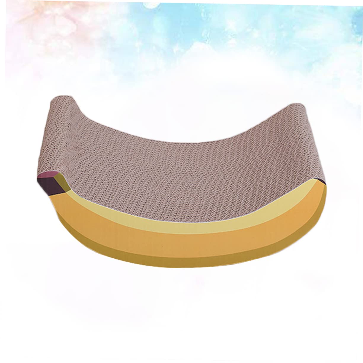 UPKOCH 2 Piezas Tablero Rascador de Cartón Ondulado Forma de para Gatos Juguete y Práctico para Entretenimiento de Gatitos para Muebles