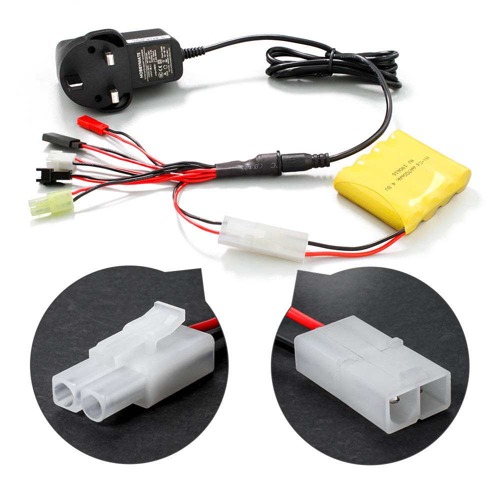 HOBBYMATE RC Car Battery Charger 4.8v 7.2v 8.4v 9.6v Nimh NiCd Battery