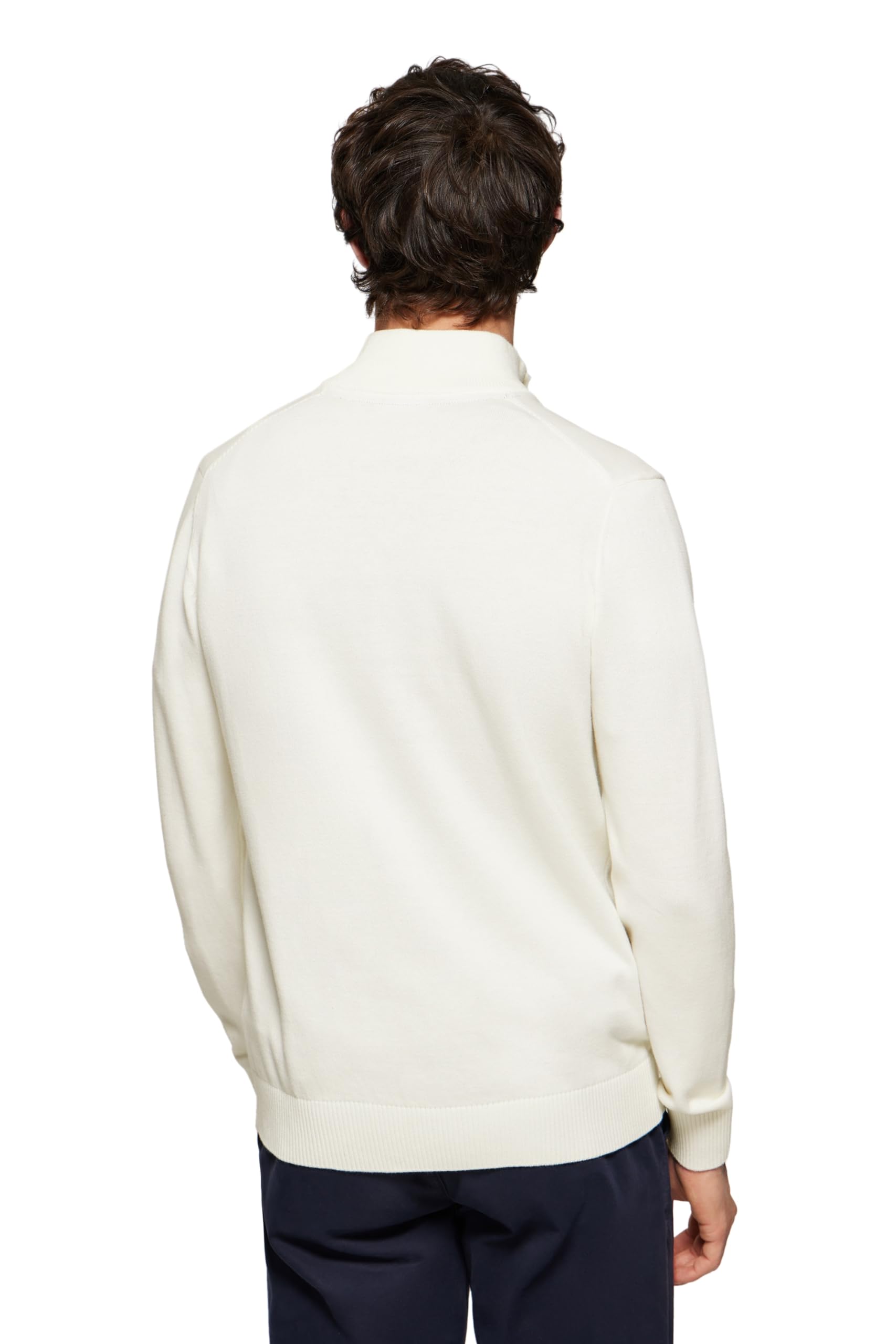 Polo Club Maglione Uomo Maniche Lunghe Maglioni con Cerniera sul Collo Pullover 100% Cotone