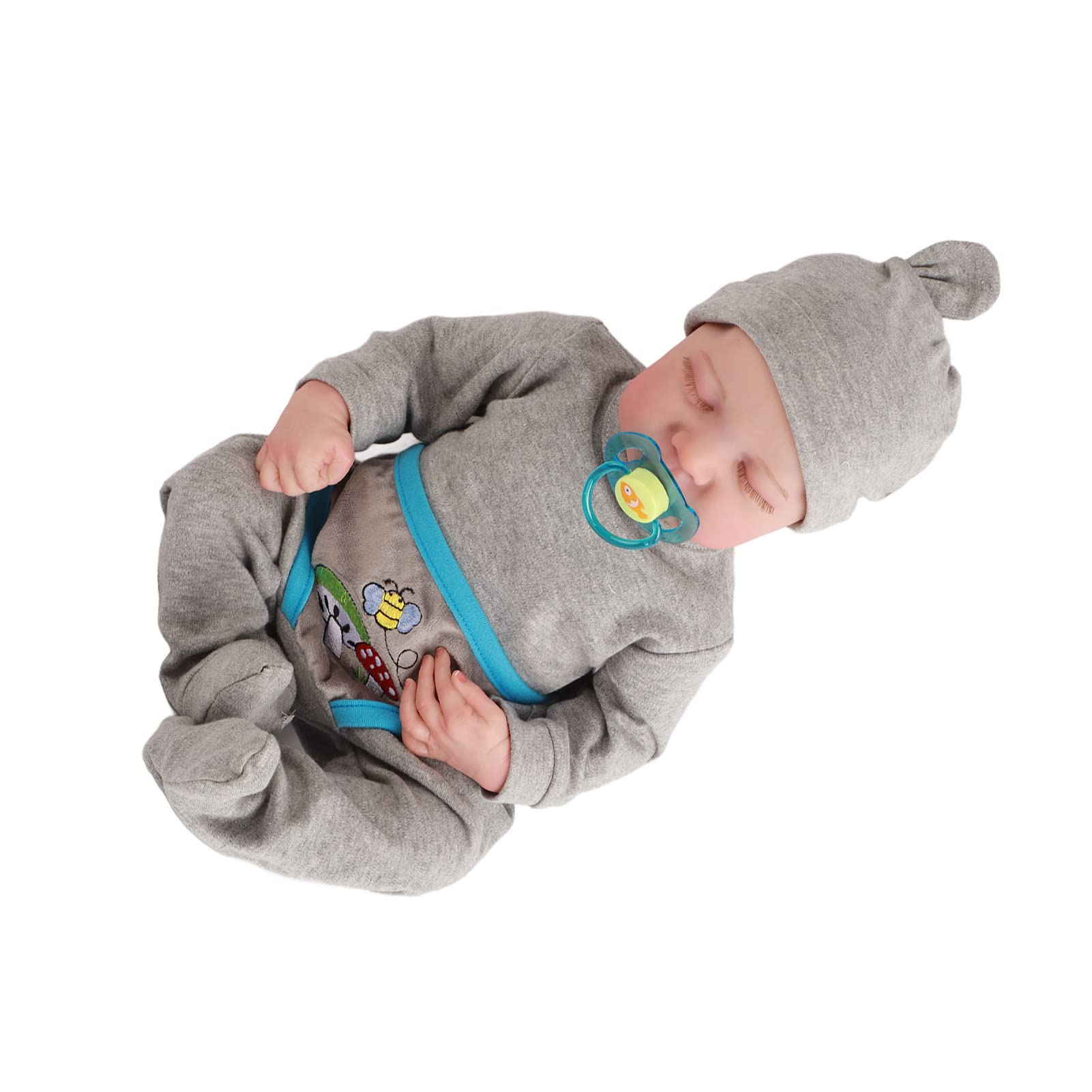 Marhynchus Reborn Baby Doll Miękki Silikon Realistyczna Lalka Chłopiec 19 Cali Możliwość Kąpieli z Elastycznymi Kończynami i Korpusem Wypełnionym bawełną PP dla Dzieci Urodziny Wakacje Udawaj, że