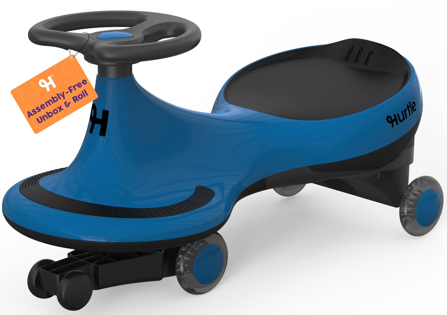Hurtle Macchina per Bambini Cavalcabile a Movimento Oscillante, senza Pedali né Batterie, Ideale per Primi Passi per Bambini, Giochi per Bambini, Uso Interno ed Esterno, Blu