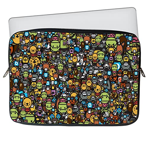 Image of TheSkinMantra Chain Laptop Sleeve Bag Compatible with Laptop /Macbooks /Chrombook /Notebook /Zbook (11.6 Inch (Chain), Manions)