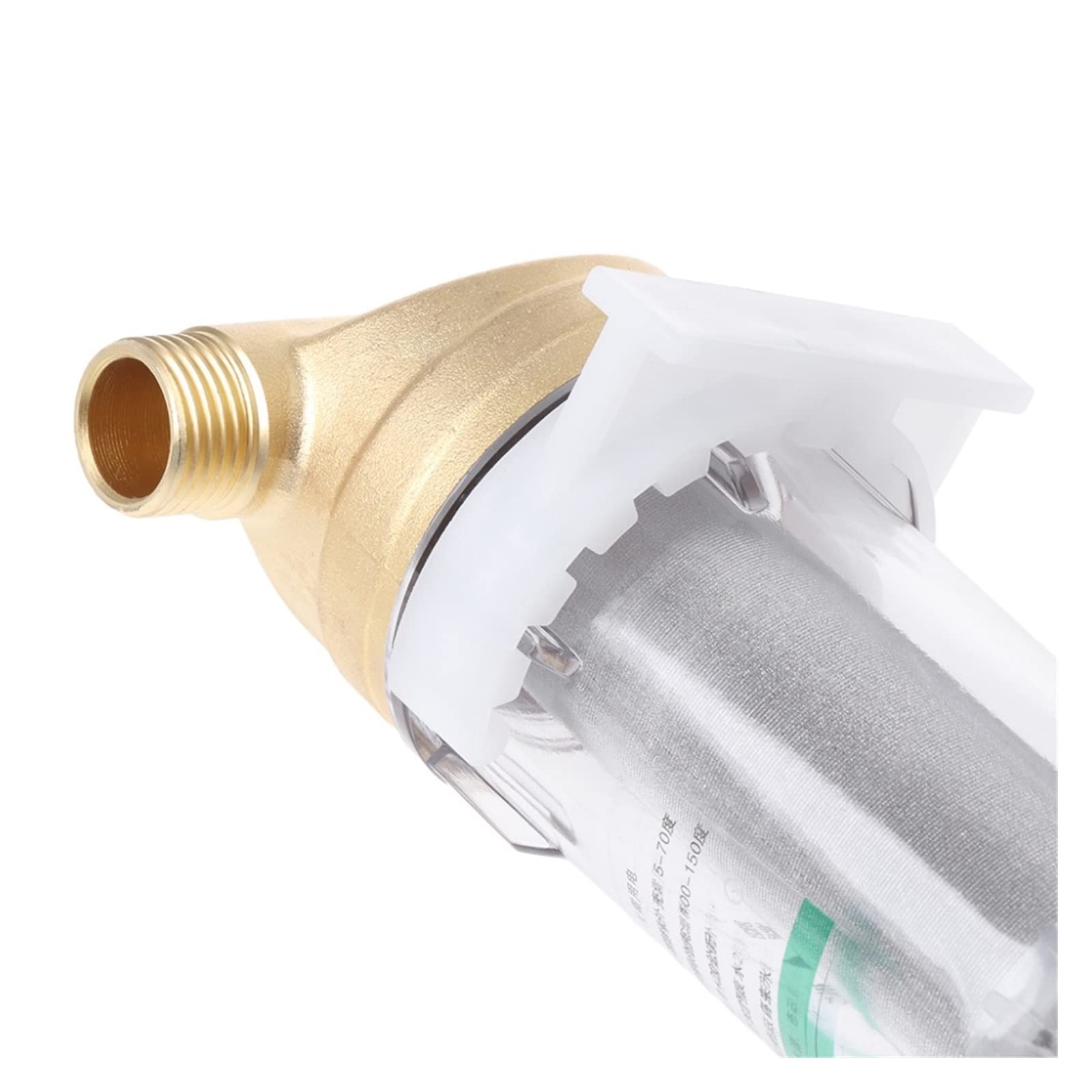 Le filtre à eau d'acier inoxydable de préfiltre partie le robinet cuivre maille d'épurateur 4 points Matériaux sûrs