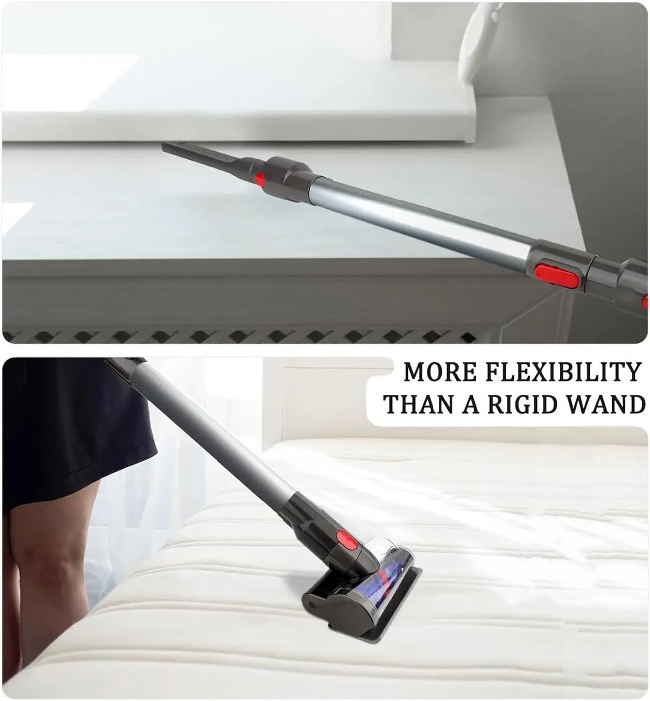 Extension Wand ，Compatible for Dyson，GEN5 G5 V15 V7 V8 V10 V11 SV11 SV10 SV14 SV22 Vacuum Cleaner Extendable Adjustable Replacement Tube Rod(Red)