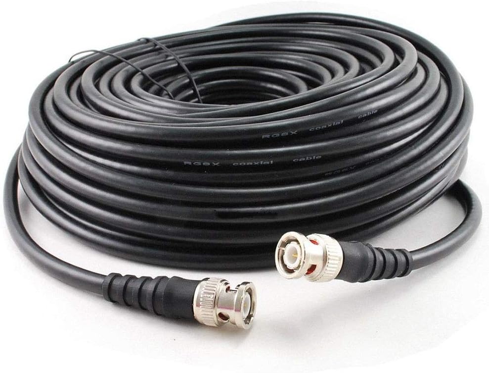 MPD Digital Cablesonline 100ft RG8x Coax 50 Ohm BNC Male/Antenna Cable (R-BX100)
