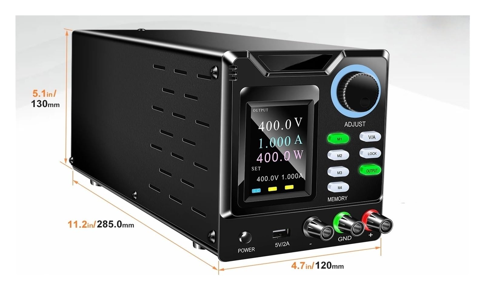 Programowalny zasilacz sieciowy DC RS232/USB, regulowana i regulowana moc stołu (RS232-30V10A, AC 110V)