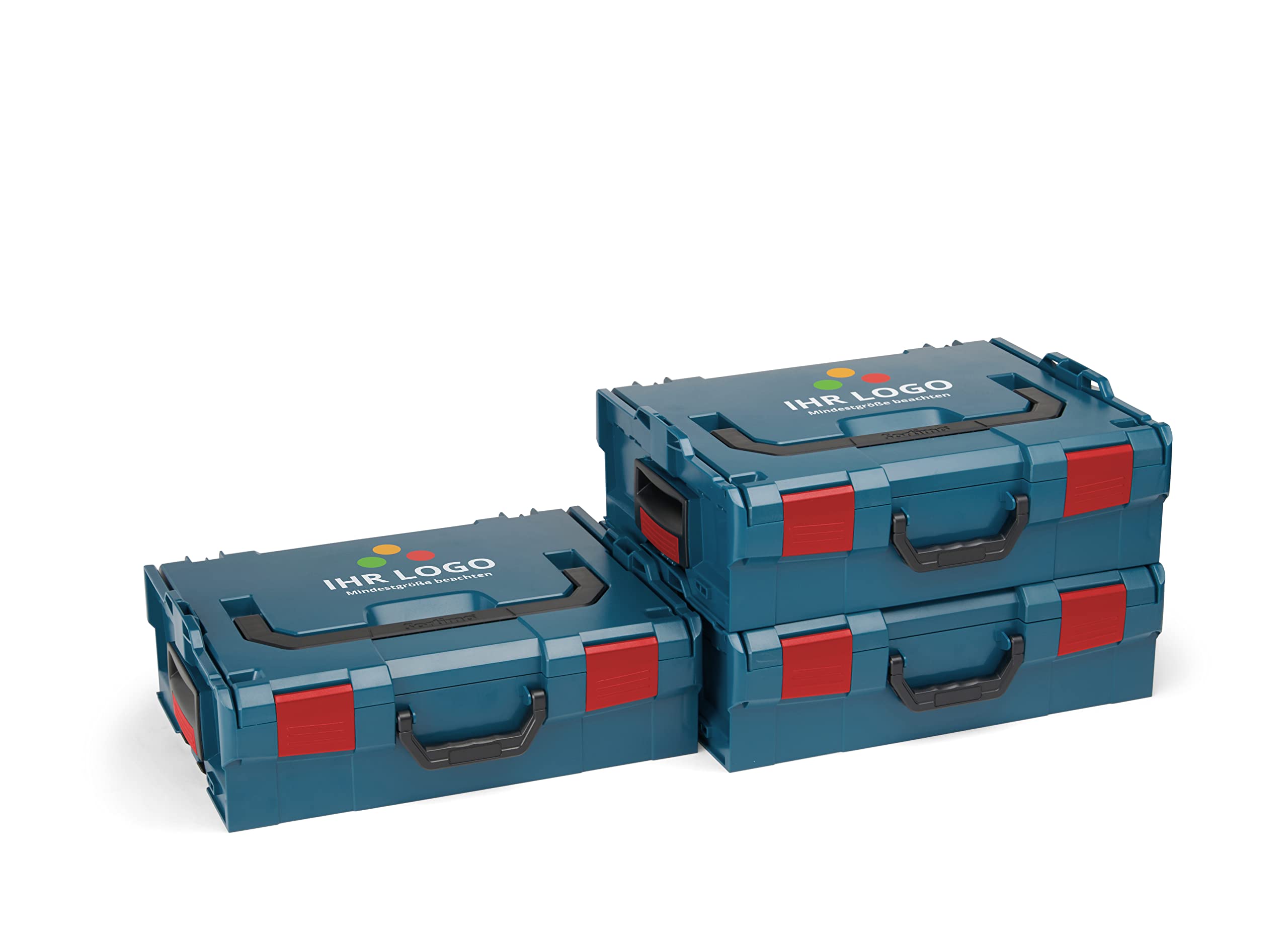 L-BOXX Sortimo L BOXX 136 - Juego de 3 cajas de herramientas de plástico, tamaño 2, color azul profesional