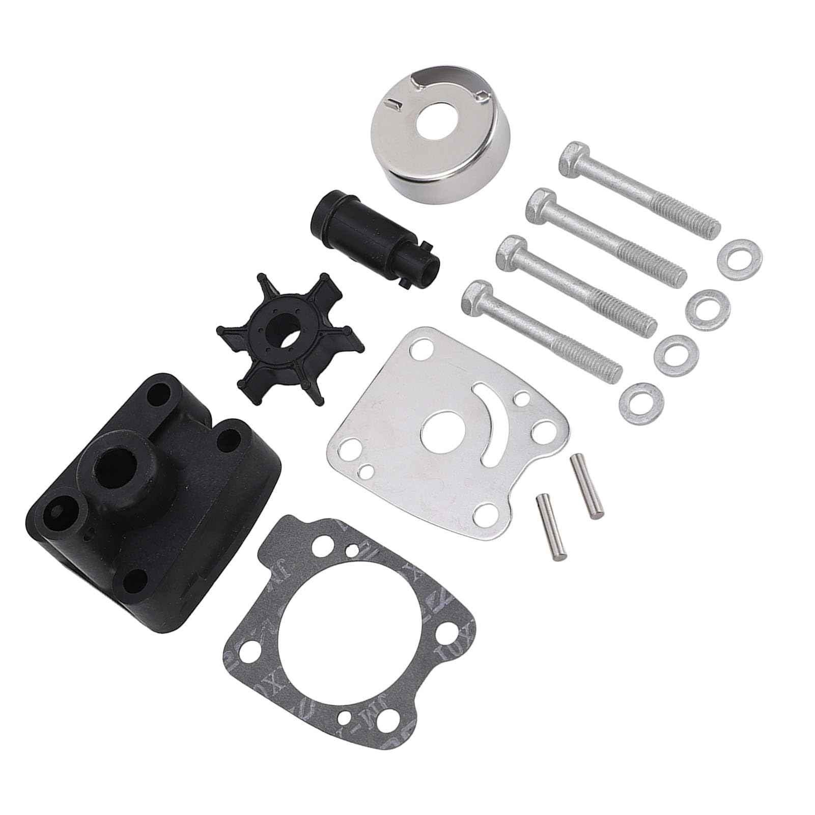 Kit di Riparazione Girante Pompa Acqua per Motore Fuoribordo 4 5 6, OE 6BX WG078 00, Resistente All'ambiente Marino, Prestazioni Superiori, Facile Manutenzione, Sostituzione e