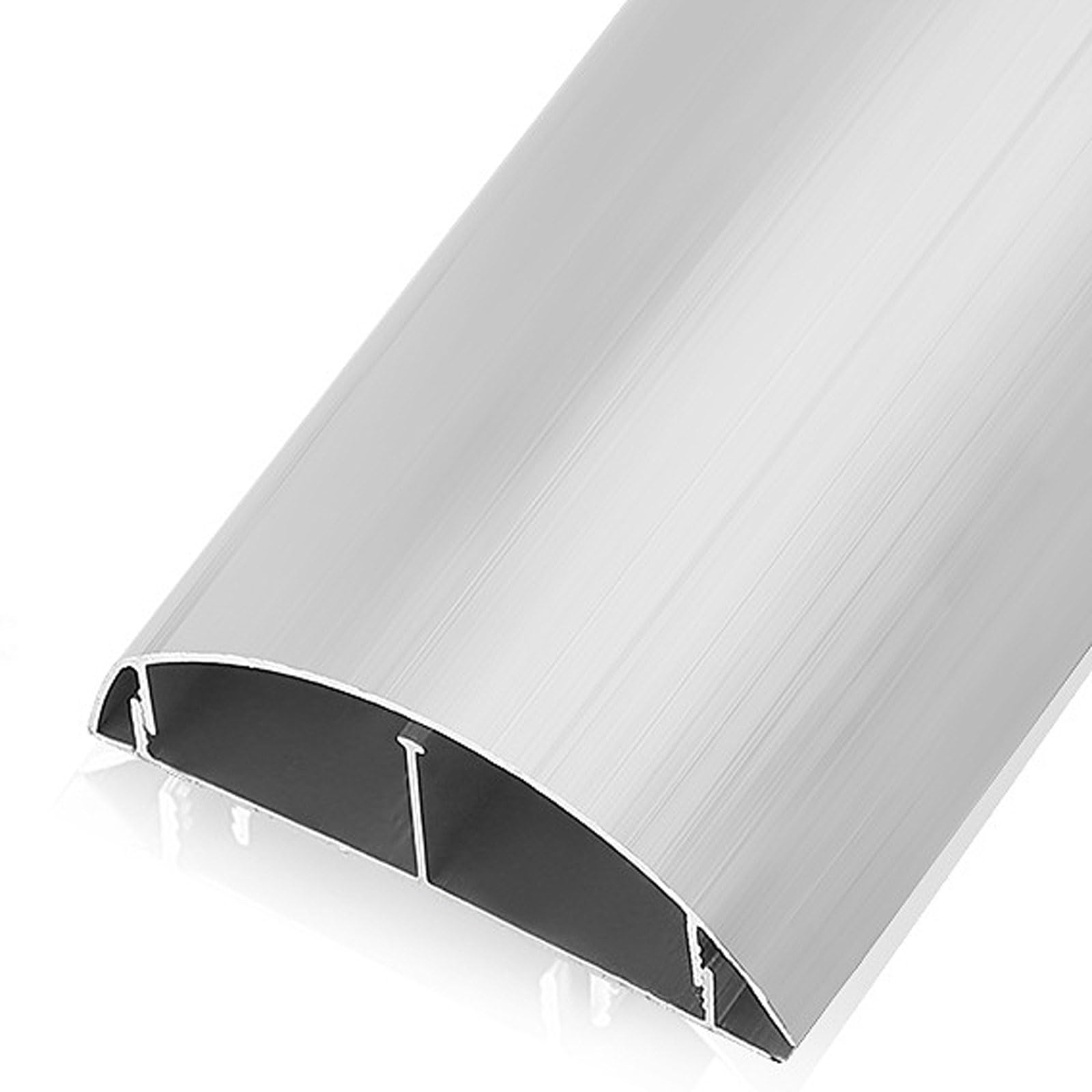 Zestaw do układania kabli, półokrągły samoprzylepny narożnikowy kanał kablowy, aluminiowy, osłona przewodów głośnikowych, montażu ściennego w telewizorach, kanału kablowego(12#)