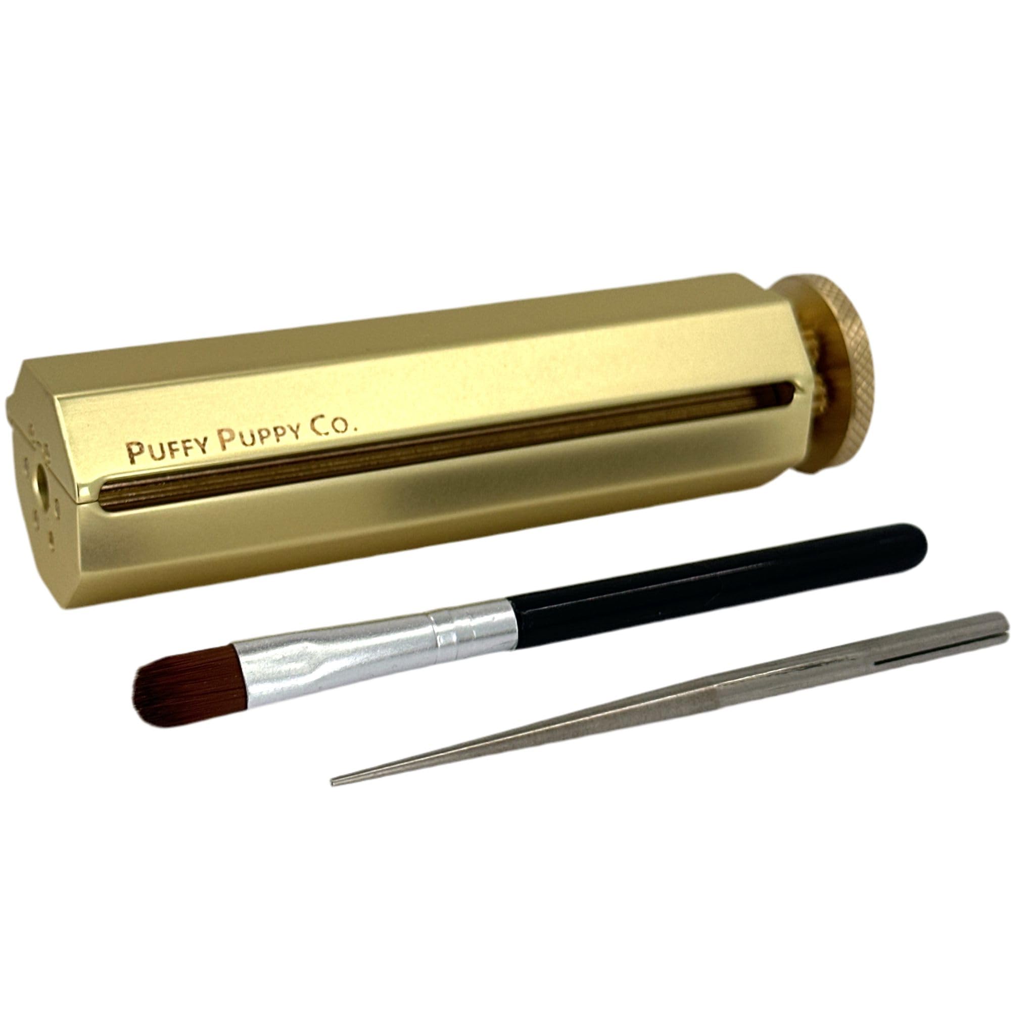 Cigarette Rolling Machine - The New Rollie Brass With Upgraded Design. Solid Brass Vintage Manual Tobacco Roller, Use with 1 1/4 Papers, Lightweight and Luxurious Roller for Men and Women