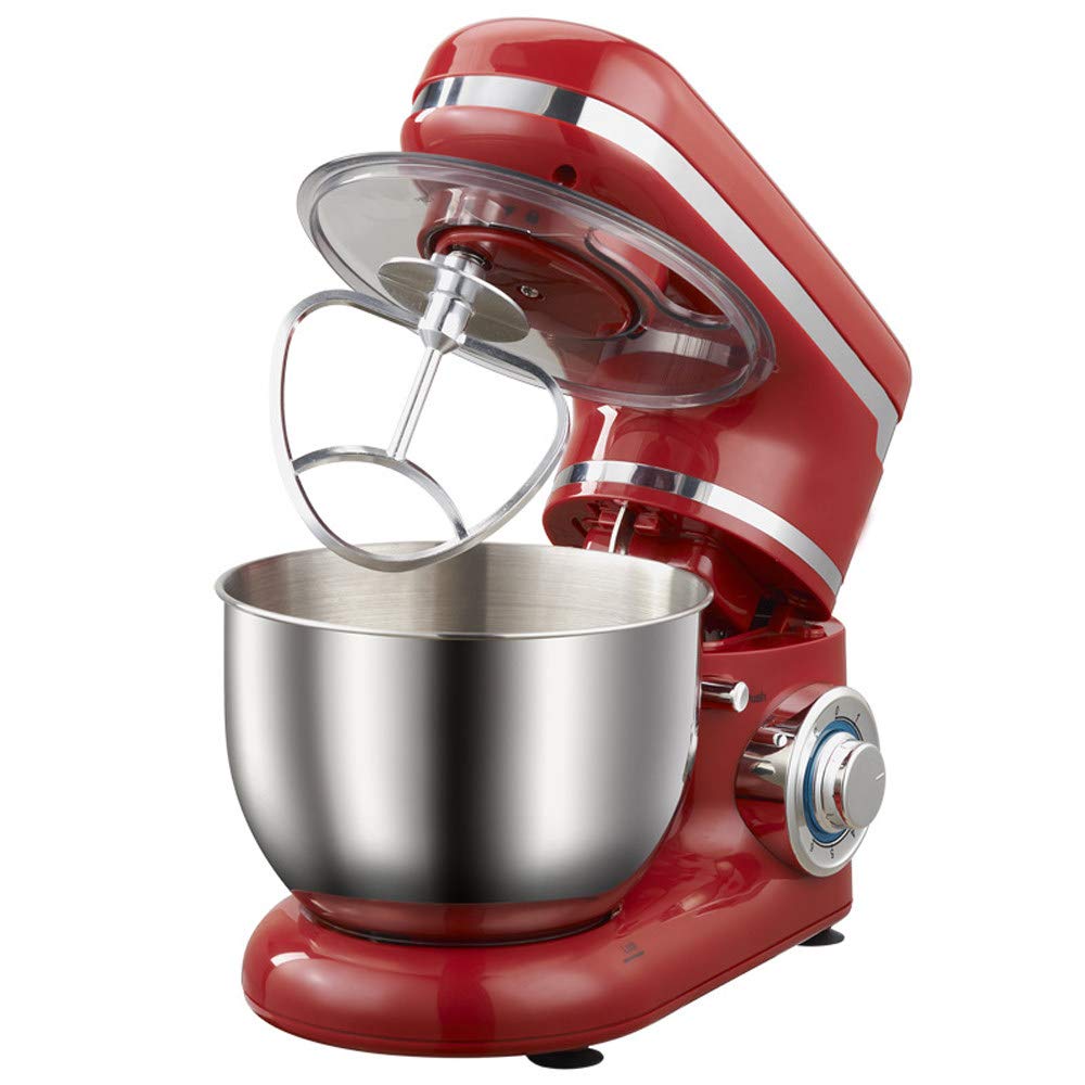 Sbattitore Elettrico 6 velocità 1200 W Impostazione Frusta da Cucina Frusta da Cucina con Gancio per Impasto Mescolatore, Protezione antispruzzo, Frusta a Filo, Ciotola in Acciaio