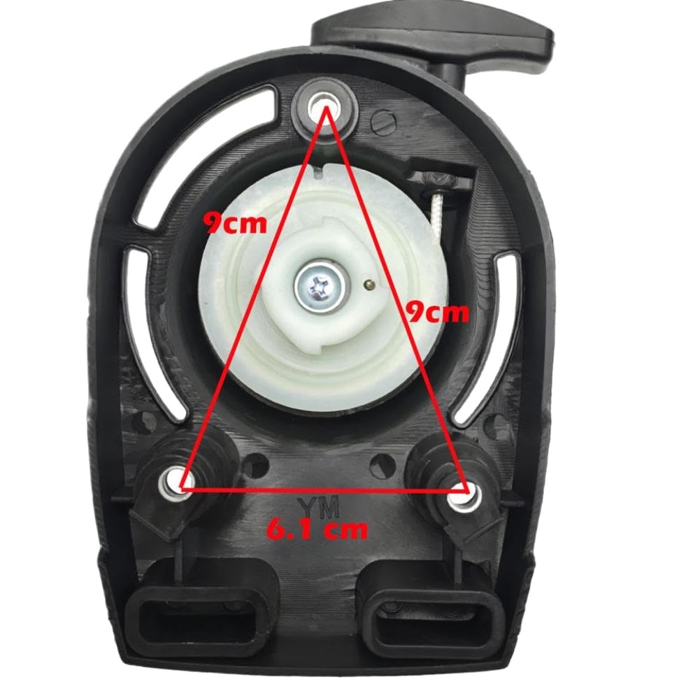Kit de Resorte para Perro con trinquete de polea Dentada de Arranque fácil Compatible con Piezas de Repuesto para cortacésped con Motor GX35 de 4 círculos
