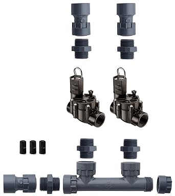 Rain Bird 100-DV Dura Manifold Valve Kit -No Flow Control -Slip 100DV 2 Zone