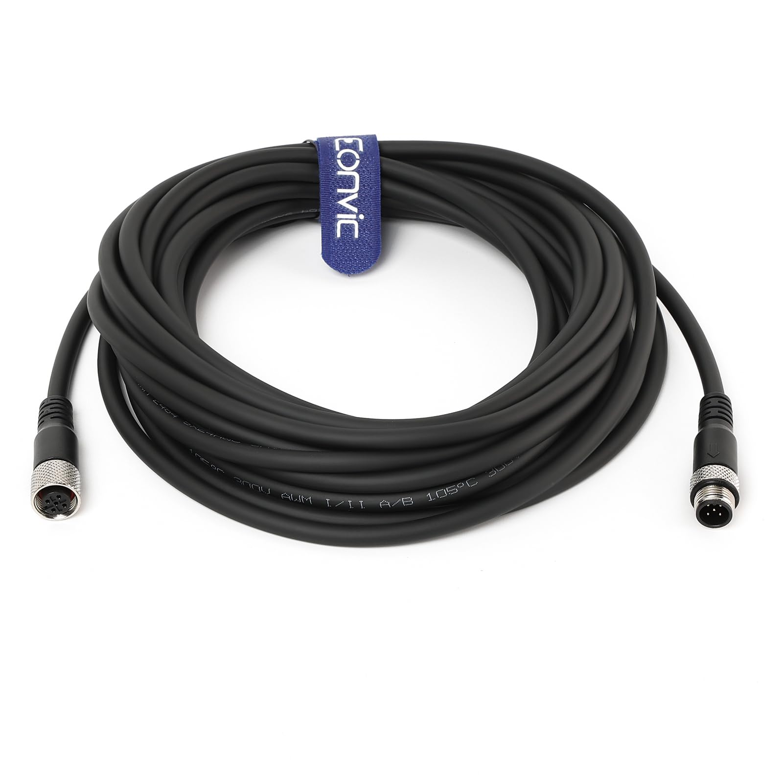 Eonvic Industrial M12 5 Pin Male to Female Aviation Sensor Connector Electrical PVC Cable 8M, 8m US