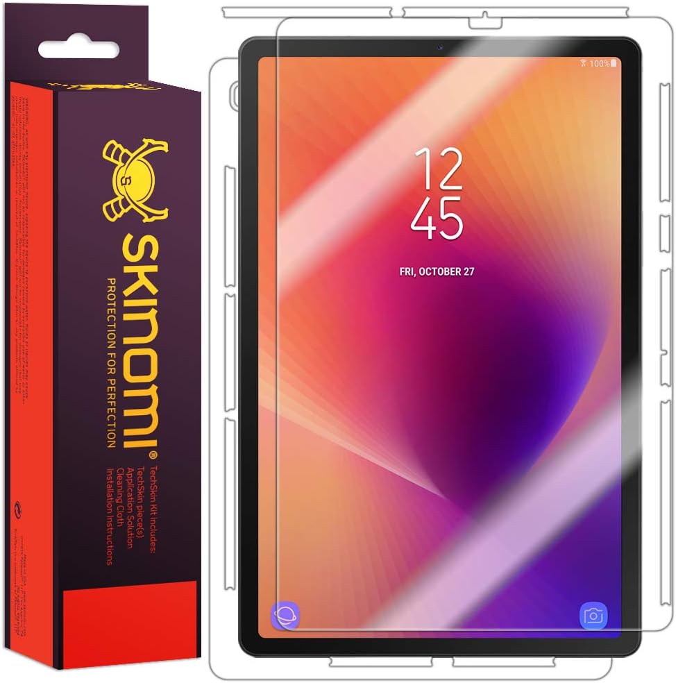 Skinomi Full Body Skin Protector Compatible with Samsung Galaxy Tab S5e (10.5 inch, SM-T725)(Screen Protector + Back Cover) TechSkin Full Coverage Clear HD Film