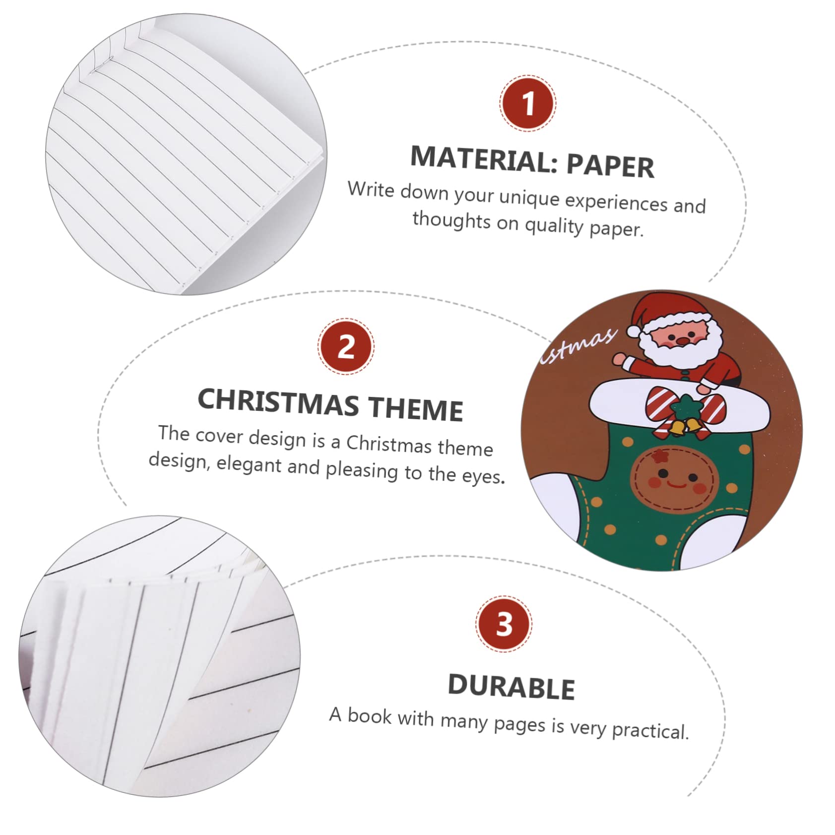Angoily 100 Pièces Bloc-notes De Noël Pour Mini Cahiers De Noël Mini Cahier De Noel Bloc-notes Étudiant Papeterie En Gros Papier