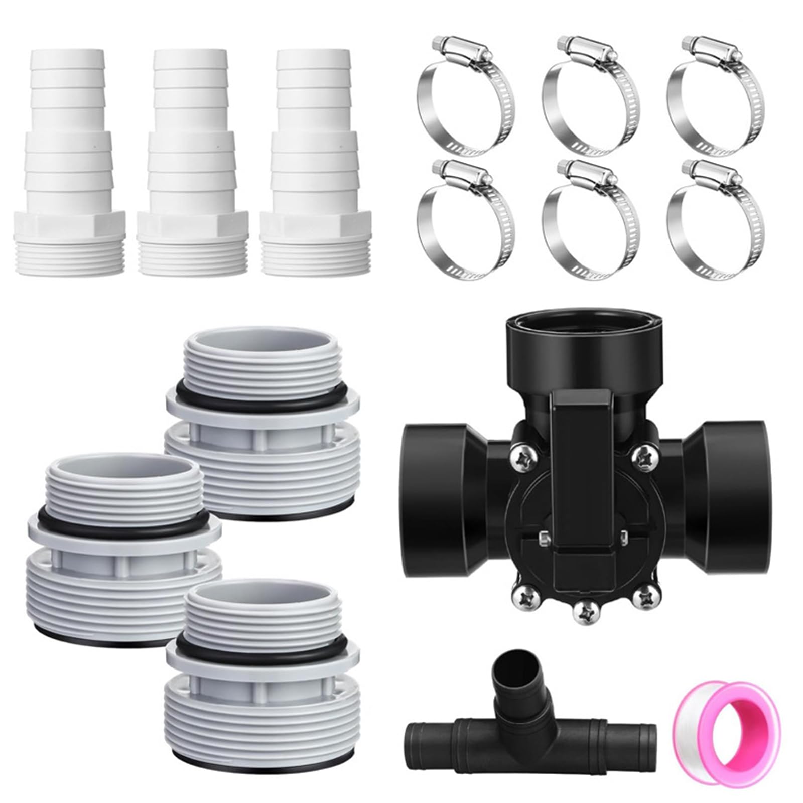 Adaptateur 3 voies pour valves de piscine - Accessoires de plomberie