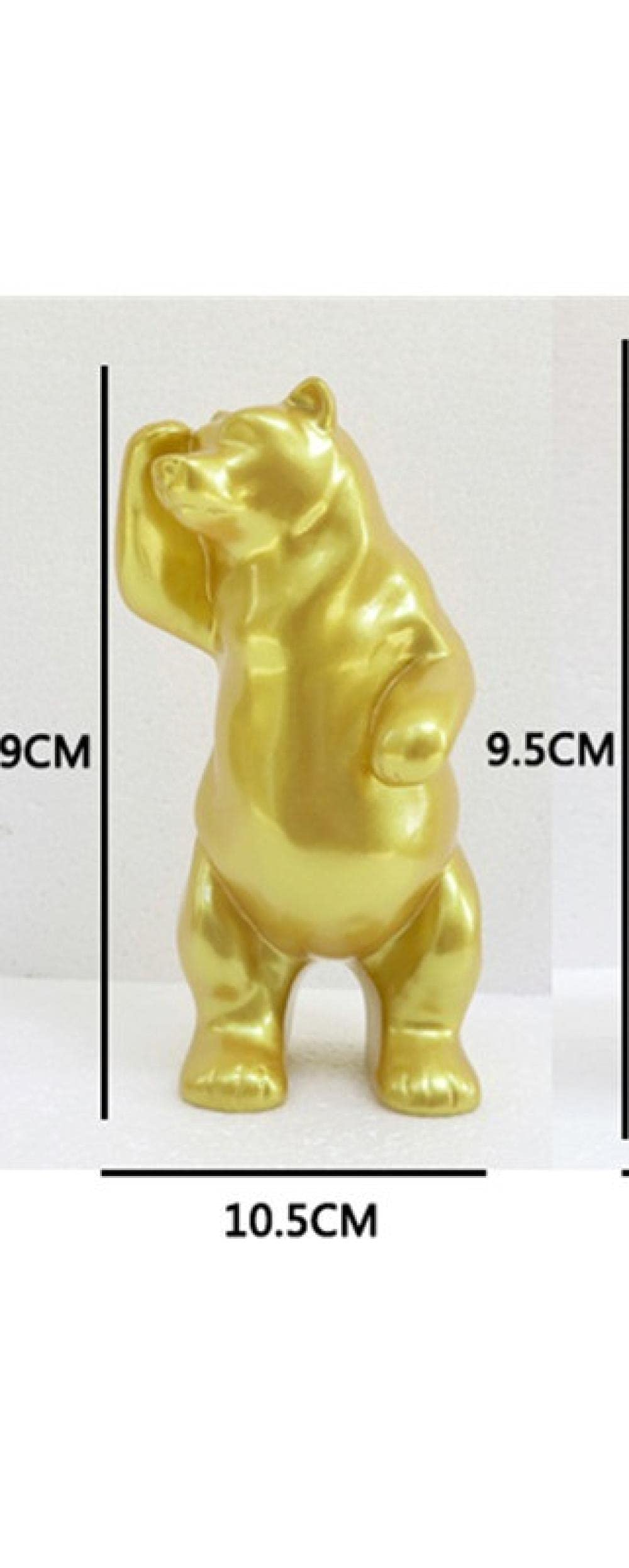 Estatua De Adornos Figuras De Decoración De Escultura De Artesanía De Resina De Oso