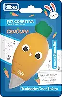 Tilibra - Corretivo em Fita Cenoura, Laranja, 5mmx6m