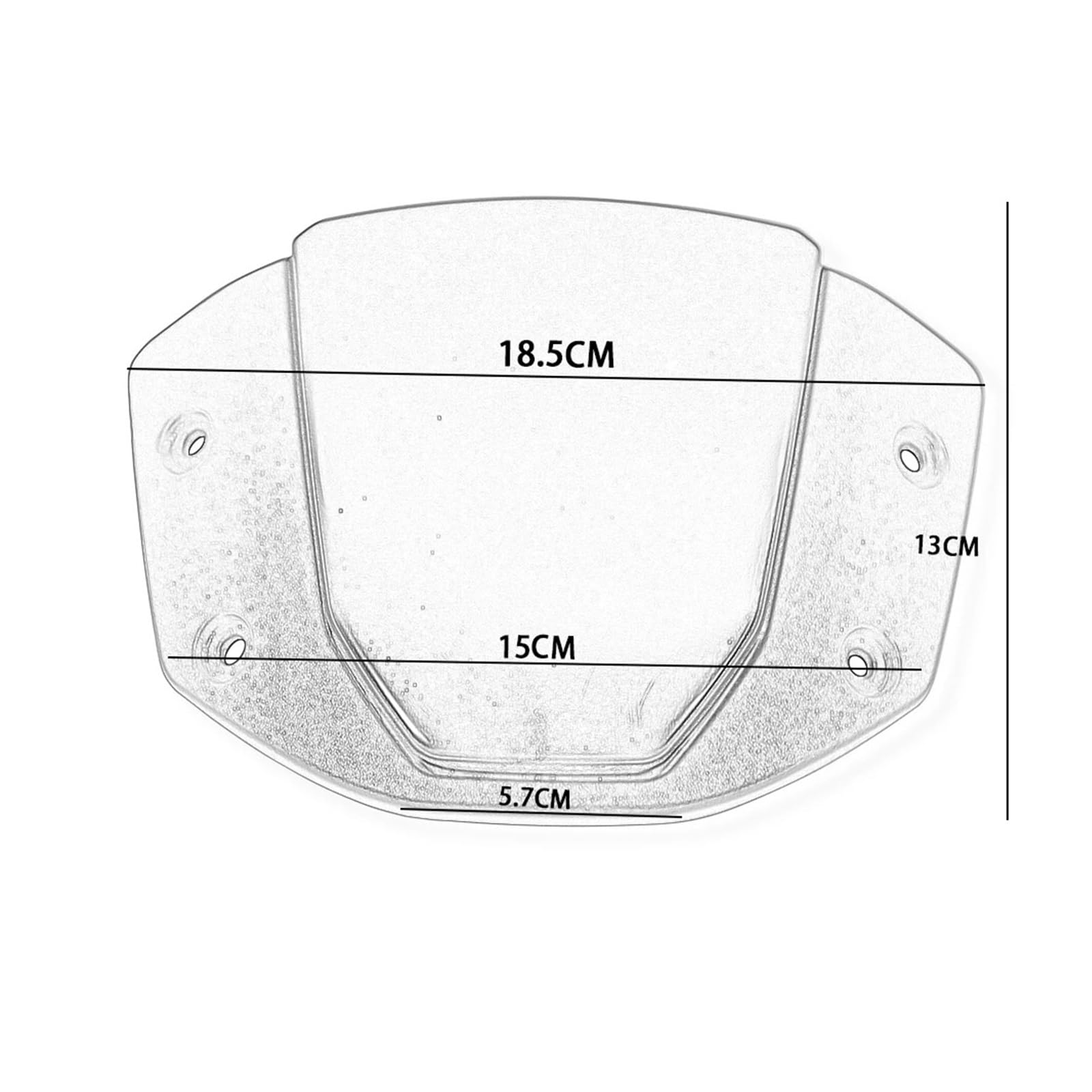 Cúpula Touring para CB650R para CB 650 R 2024 2025 Deflector De Viento Delantero Protector Pantalla Visera con Soporte Carenado Aire Motocicleta Deportes Viento(Bright Black)
