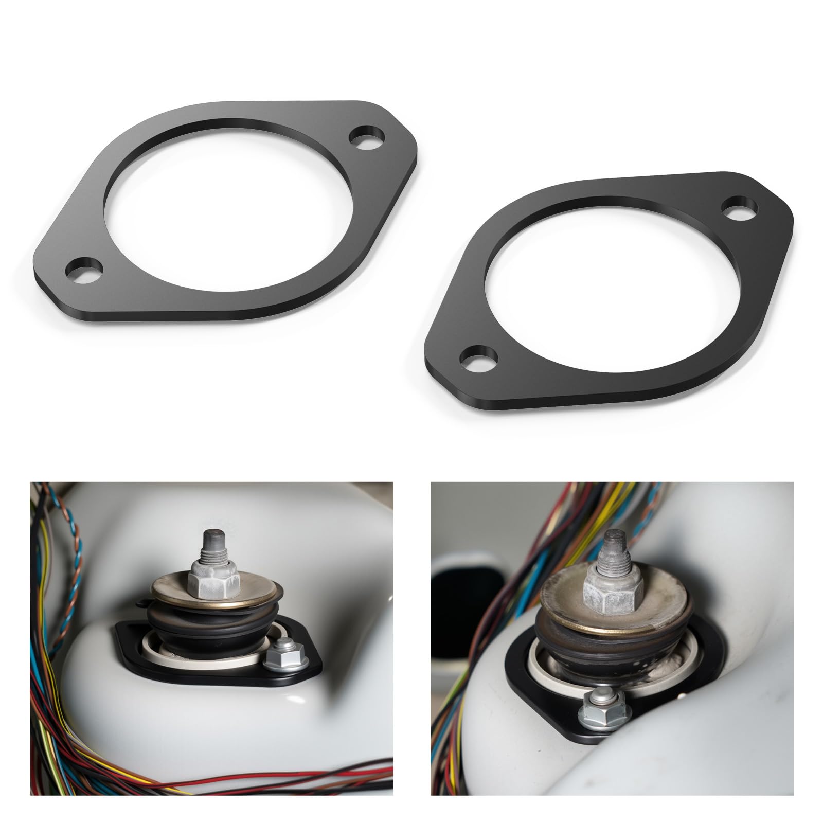 Bevinsee Heavy Duty Rear Rear Strut Tower Shock Mount Reinforcement Set Compatible with BMW E30 E36 E46 Z3 Z4