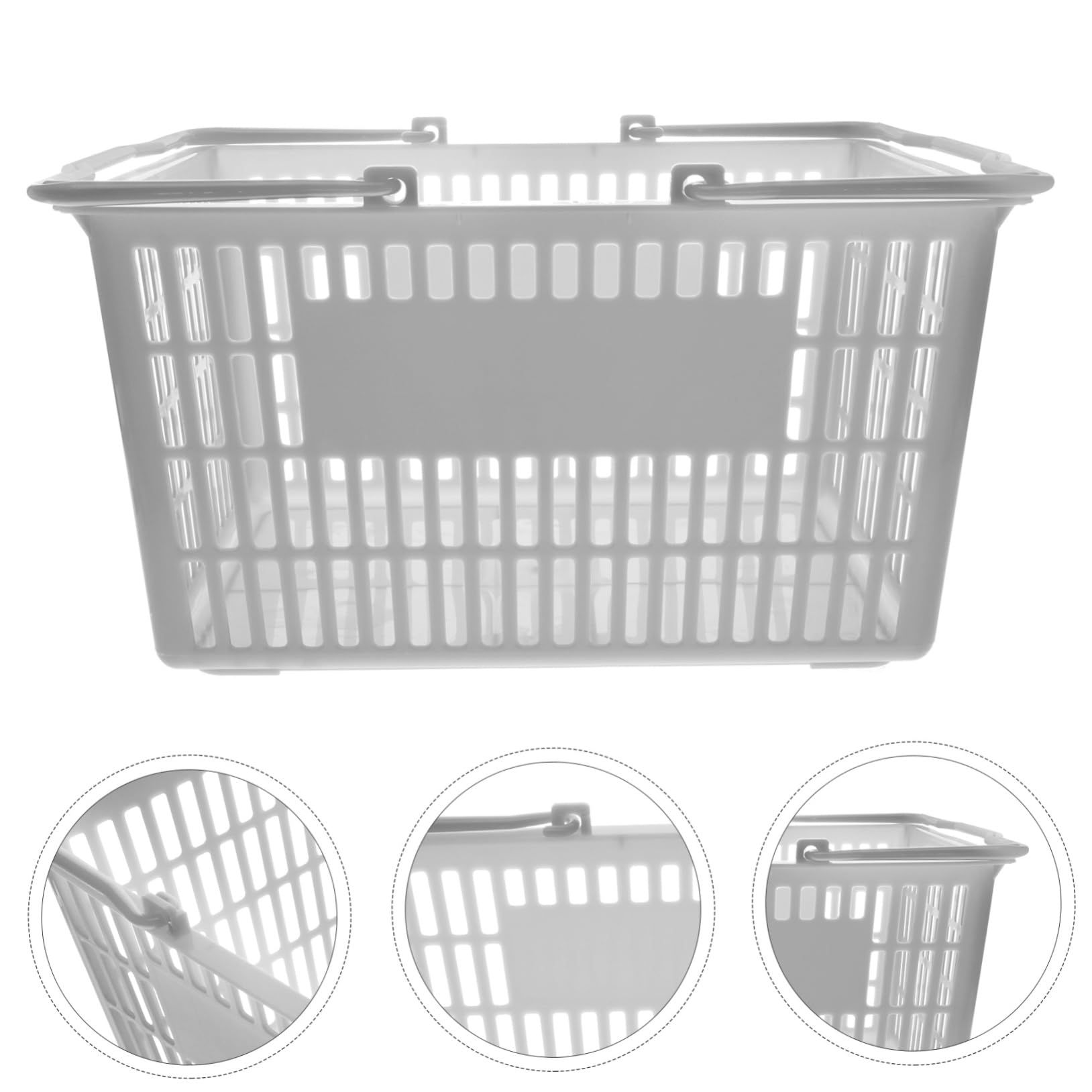 SOLUSTRE Einkaufskorb aufbewahrungsdose storage boxes storage baskets cosmetic organisers Modeerscheinung Kosmetik Korb aus Kunststoff Picknickkorb kleiner Korb Aufbewahrungskorb Plastik