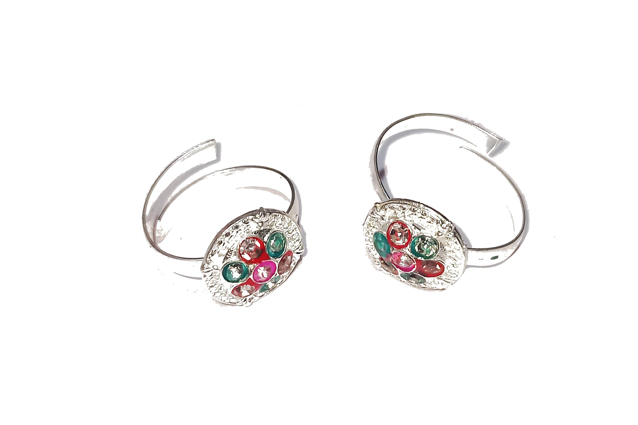 Adhira's Silver Adjustable Daily Used Toe Rings/bichiya/jodavi/masoli For Womens(202)-image-37