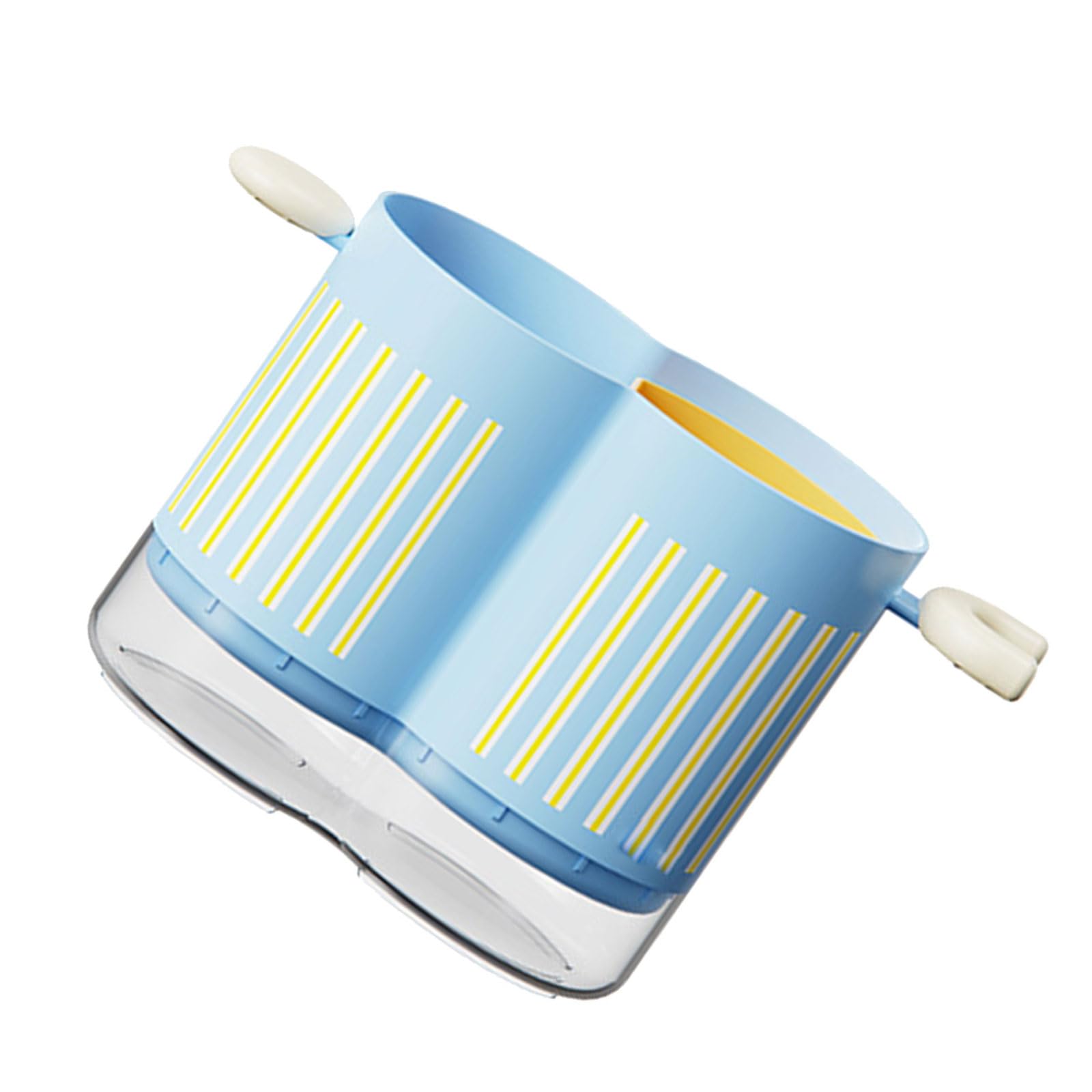 TFAOYS Space-Saving Compartment Kitchen Water-Resistant Utensil Holder with Detachable Chopstick Grids ABS/PET/PP Utensils Drainage Container