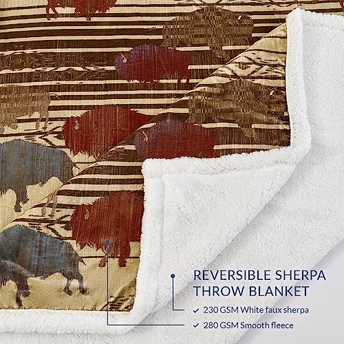Image of Indigo Hill by HiEnd Accents Home on the Range 54x68 Throw Blanket