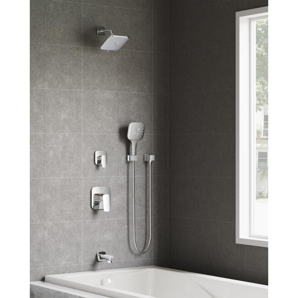 GROHE 26635000 Yağmur Duş Duvar Birliği, Yıldız Işığı Krom
