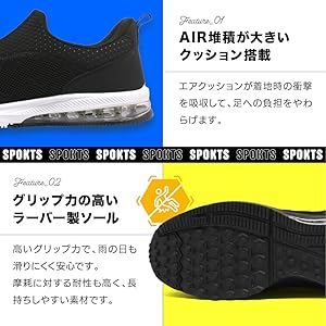 Amazon | [SPOKTS] スニーカー スリッポン シューズ レディース