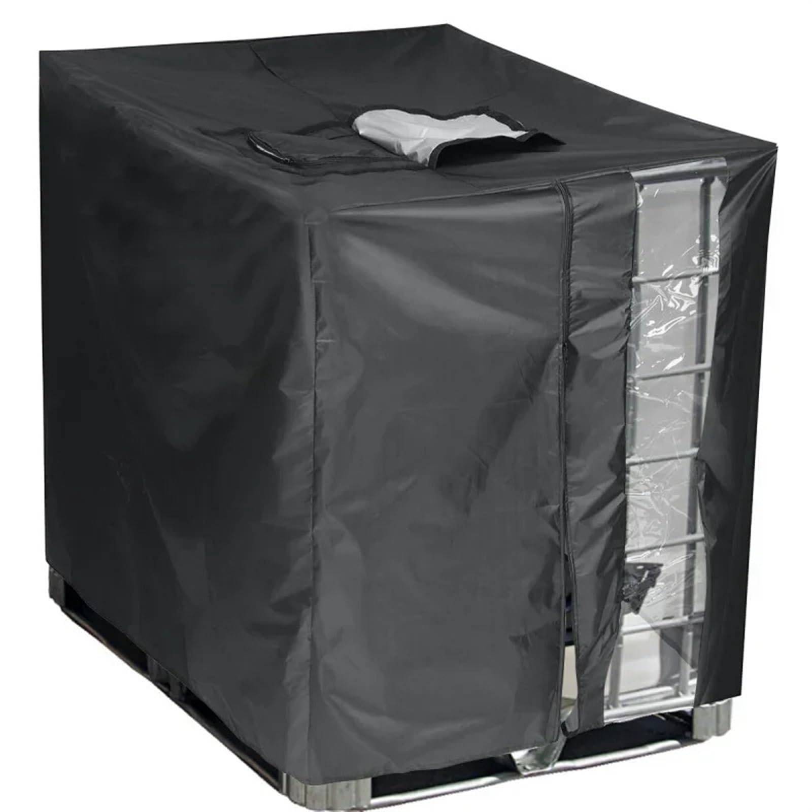 GCYEIDMA Ibc Water Tank Cover 800-1200 Liters IBC Container Sunscreen Oxford Cloth Waterproof Cover Outdoor Tools Water tank Protective Cover(120x100x116cm)