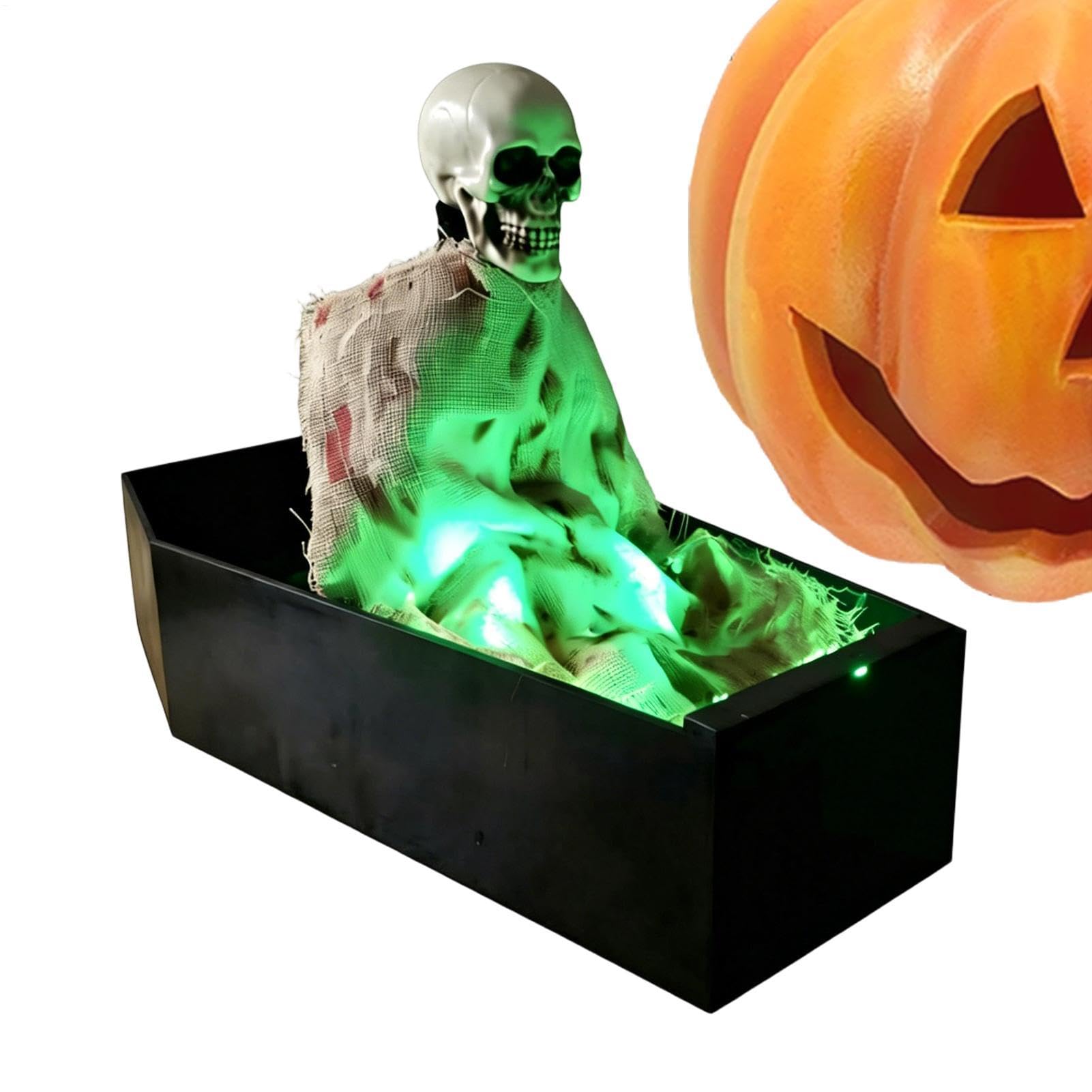 Scheletri all'aperto di Halloween | Puntello spettrale attivato dalla voce