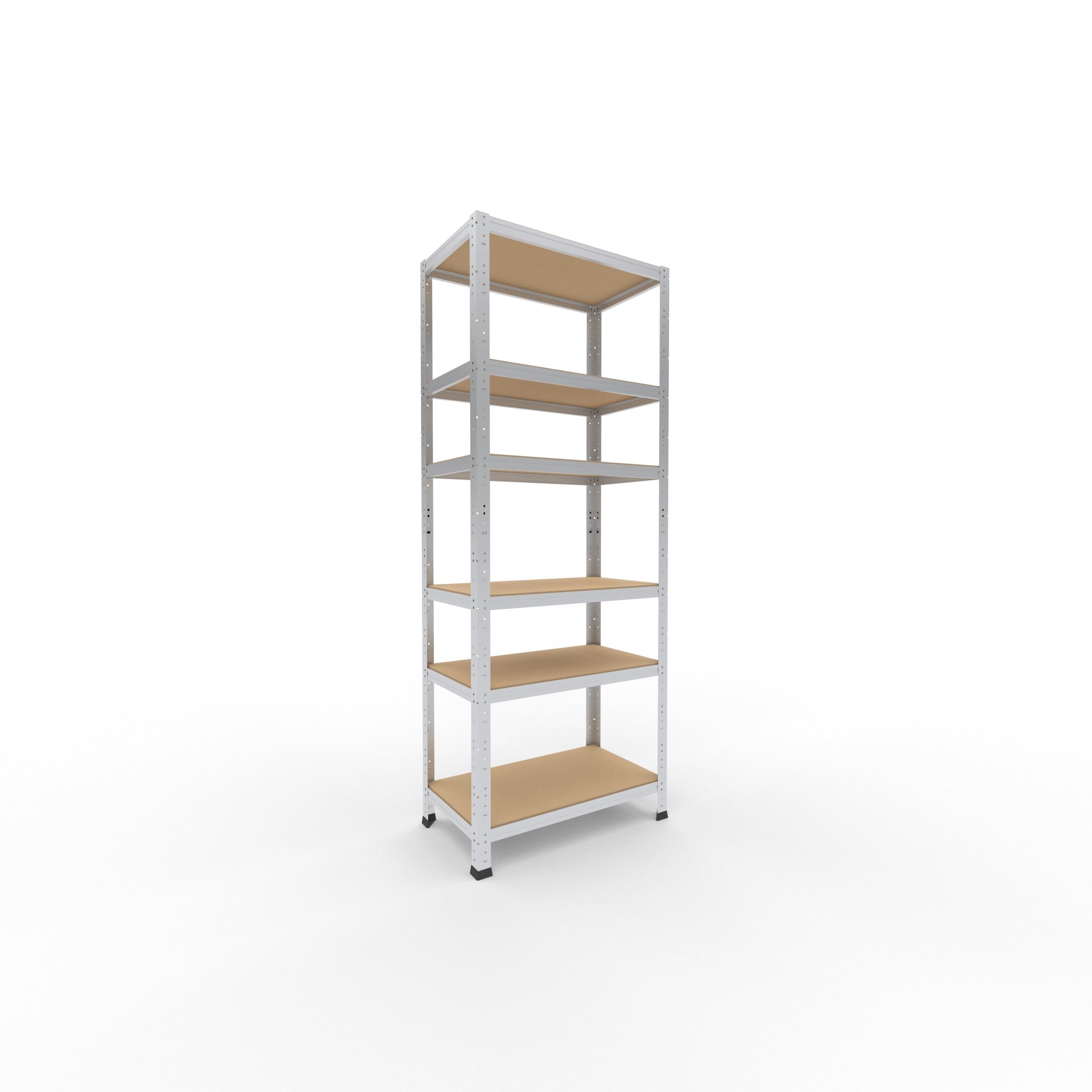 shelfplaza® 180x70x40cm Home Schwerlastregal verzinkt/Metallregal mit 6 Böden/Kellerregal Metall, Garagenregal, Werkstattregal oder Regal Lagerregal/Steckregal Metall mit 145kg Tragkraft