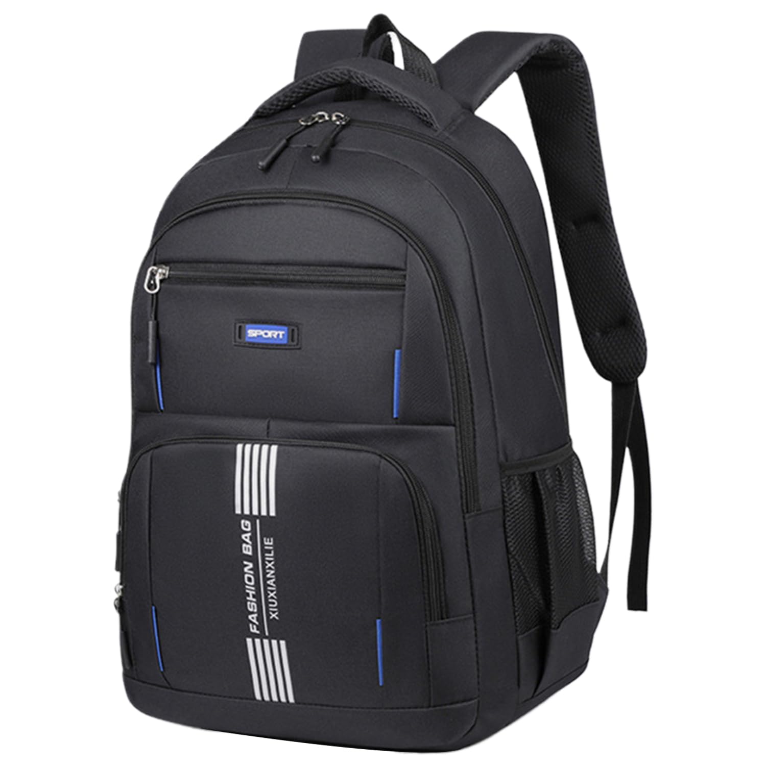 Sac à Dos Scolaire Garçon Auirshiky - Oxford Étanche, Compartiment Ordinateur 15.6" - 32x18x48cm