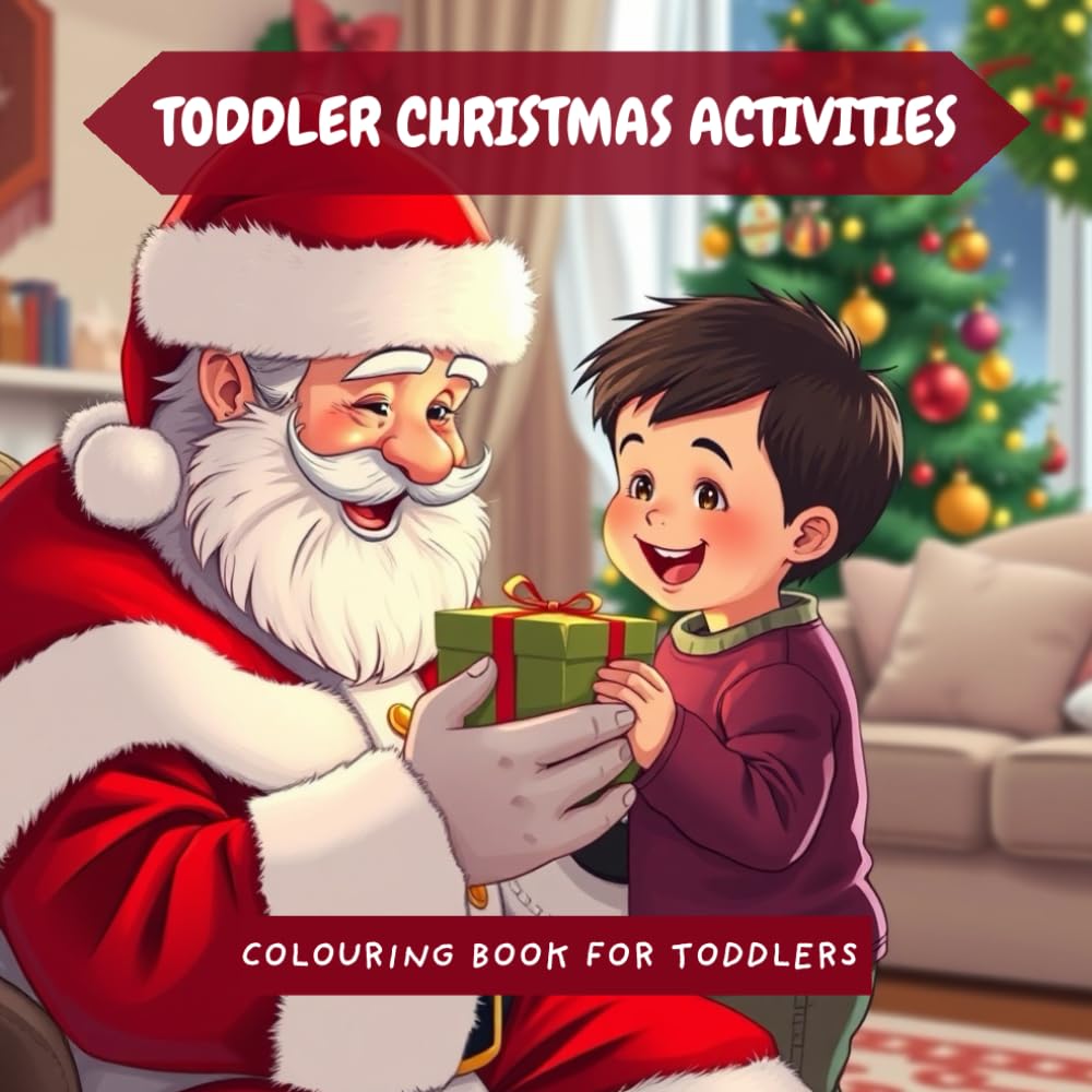 Toddler Christmas Activities: Fun and Simple Christmas Coloring and Activity Book for Toddlers – Perfect for Holiday Fun and Christmas Eve Boxes! (Christmas Colouring Books)