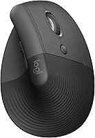 Logitech Lift Vertical Ergonomic Mouse for Small Hands - Wireless Bluetooth/USB, Quiet Clicks, 57° Wrist Relief, Graphite Right-Hand