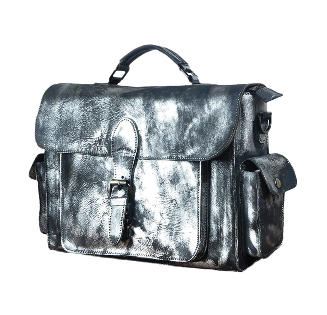 Sac messager en cuir véritable pour protéger votre ordinateur 13 pouces - 8