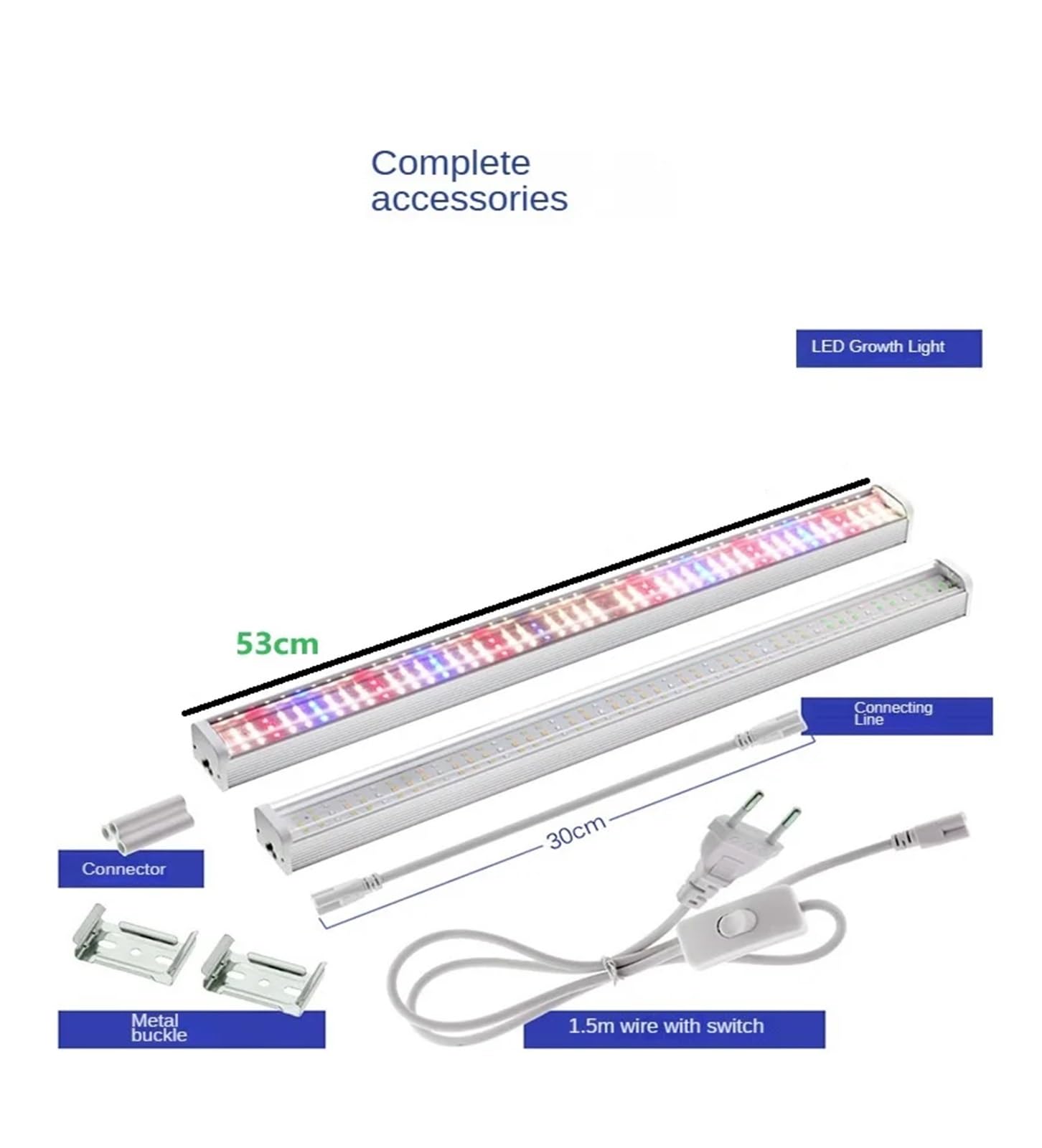 Lámpara de cultivo, Lámpara de crecimiento de plantas T20 fuente de luz de espectro completo LED lámpara de crecimiento vegetal hidropónico de espectro completo suplemento de plantas suculentas(2pcs)