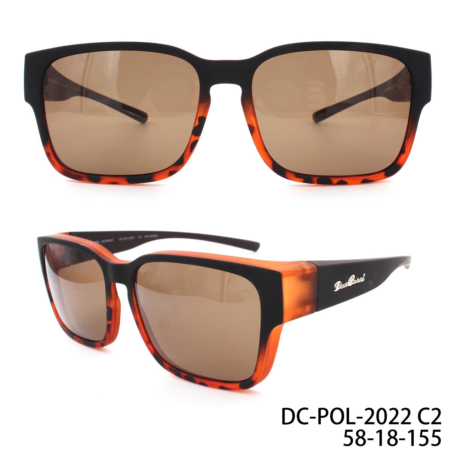DanCarol DC-POL-2022A-N-C2-B für Brillenträger -Mit Polarizierte Gläser