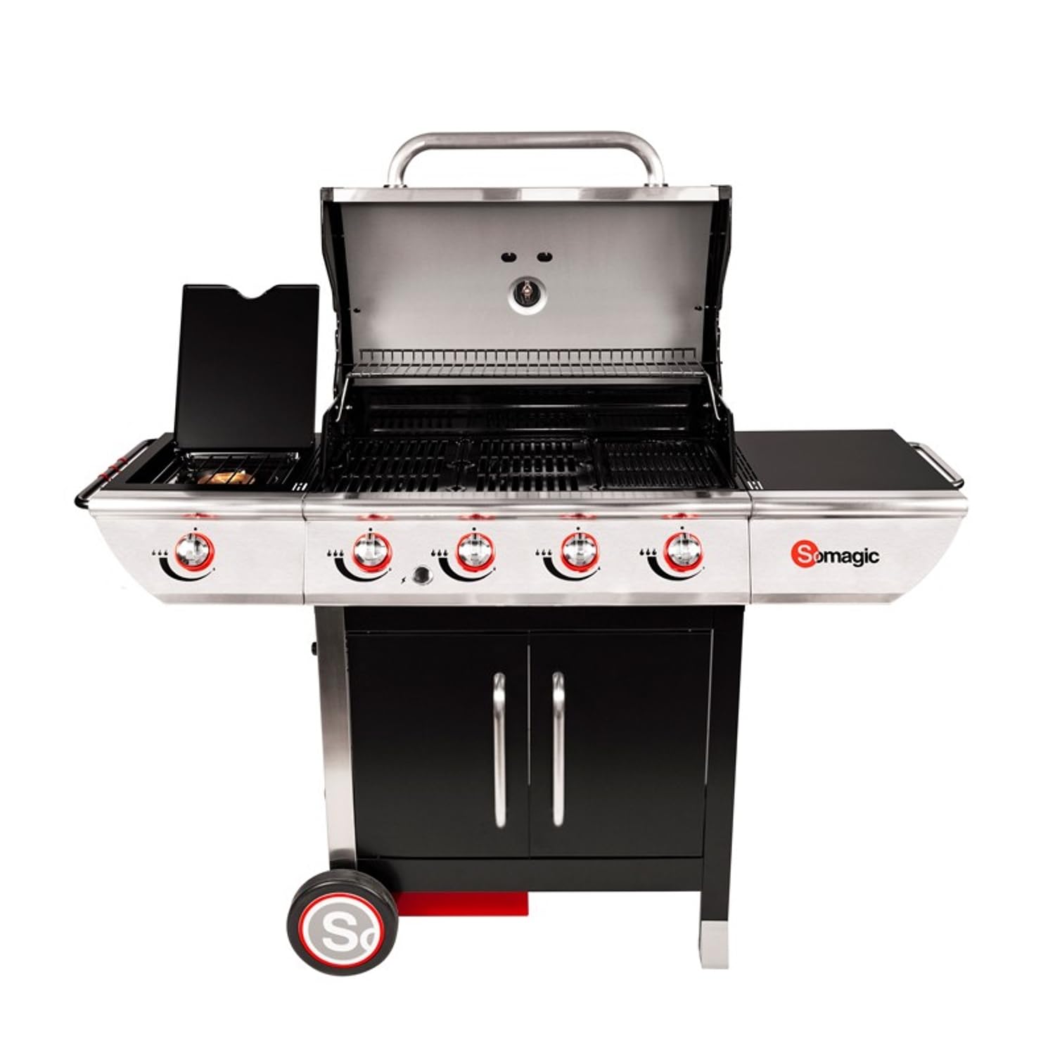 Happy Garden SOMAGIC - Barbecue au gaz Manhattan 450GPI - 4 brûleurs + réchaud 14kW
