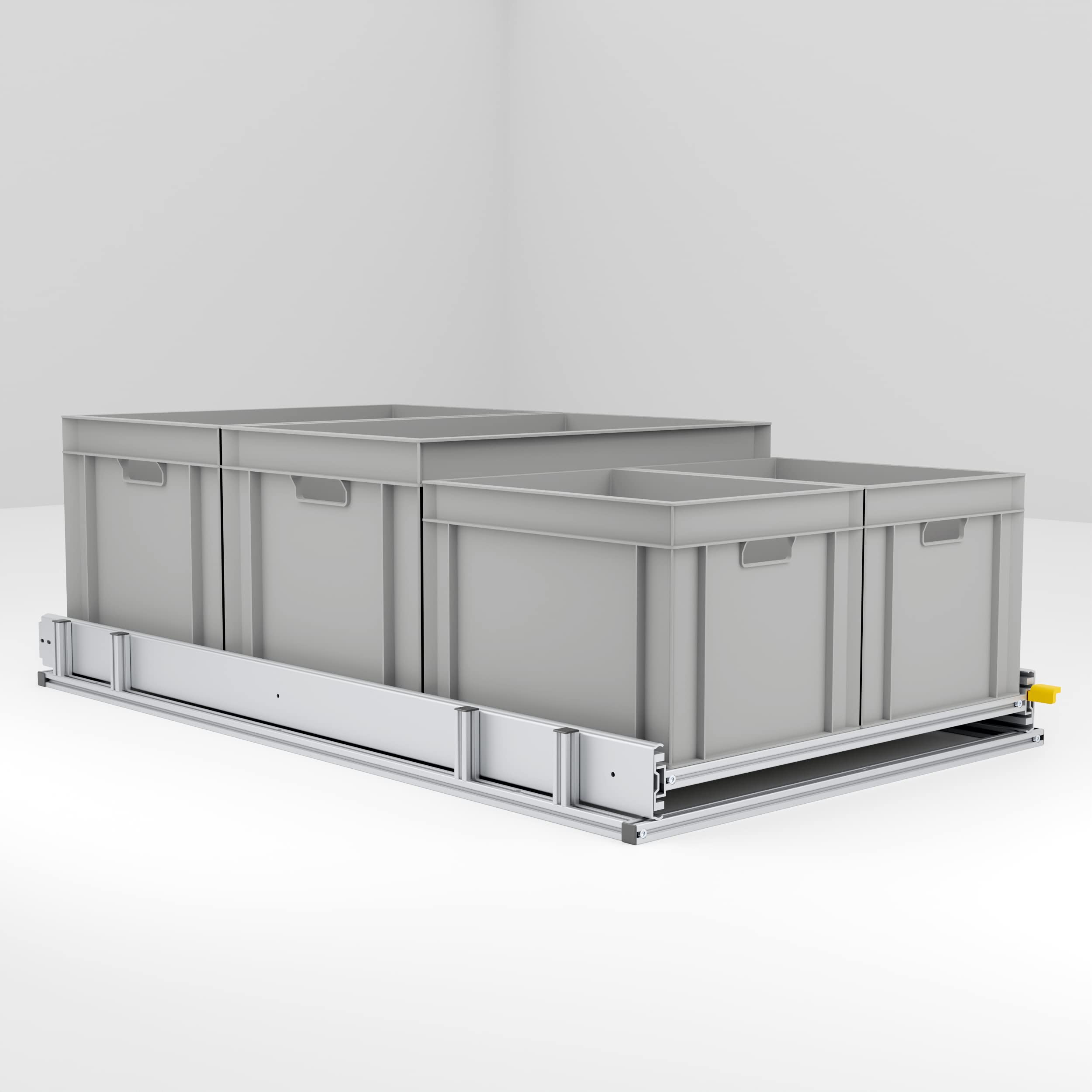 Starker Heckauszug für Wohnmobile, Länge 120cm, Last bis 220kg (Breite: 60cm)