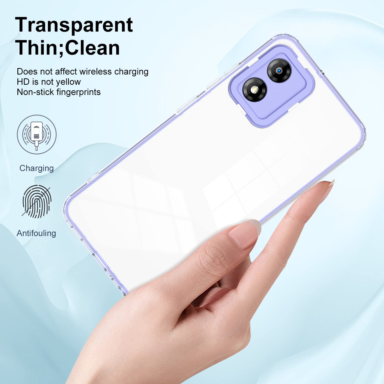 Cresee Coque Motorola Moto E13, Coins Renforcés Étui Housse de
