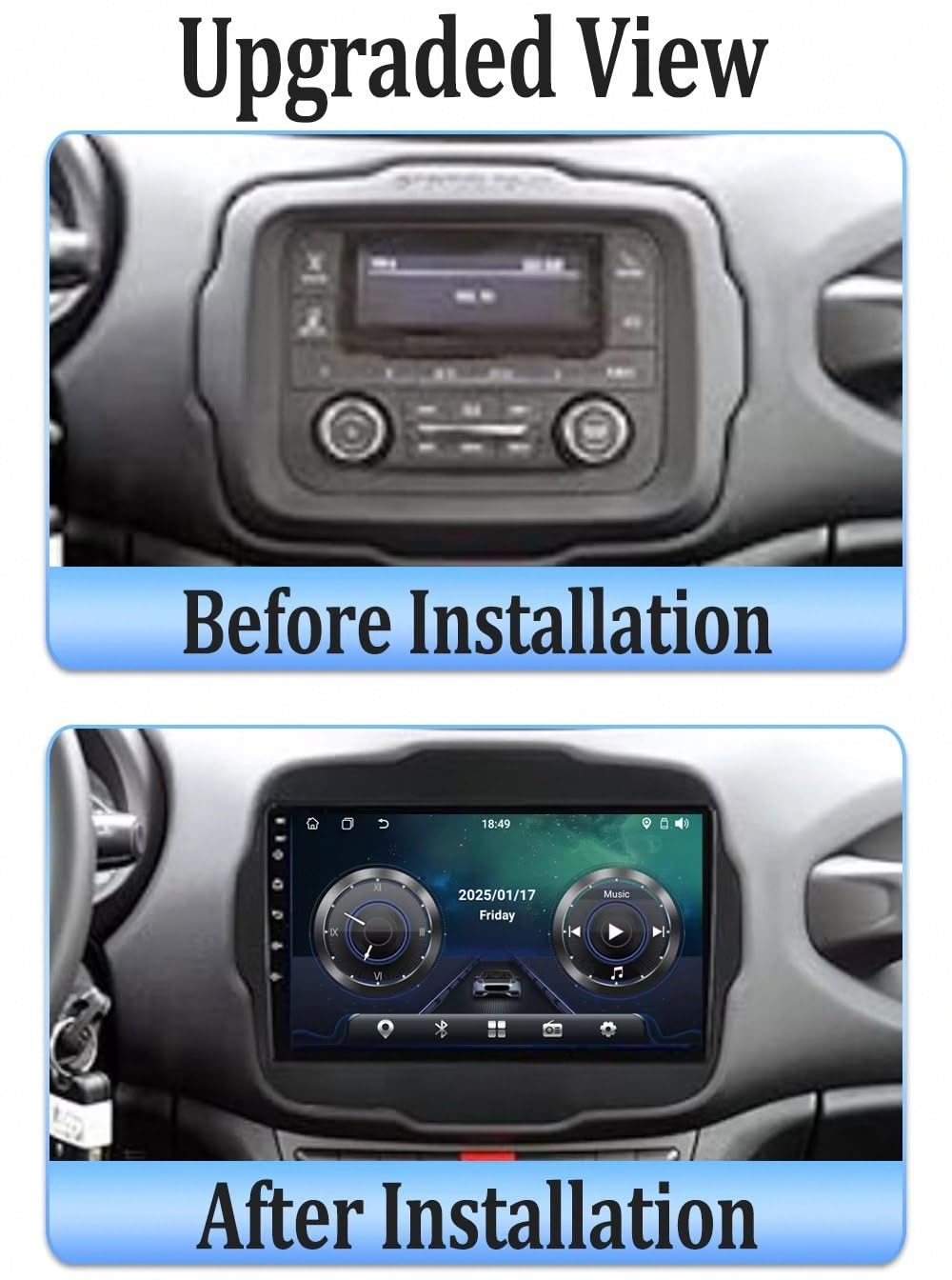 Odtwarzacz Multimedialny 2-Din dla GAZ Gazelle Busines 2010-2021 Bezprzewodowe Carplay I Android Auto, Pojemnościowy Ekran Dotykowy, Nawigacja Gps Radio Fm Z, 4 Rdzeń 2G+32G