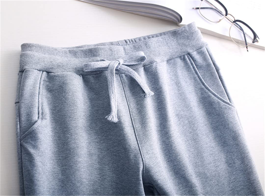 Dninmim Pantaloni casual da donna a vita alta da jogging con coulisse slim fit elasticizzati pantaloni sportivi