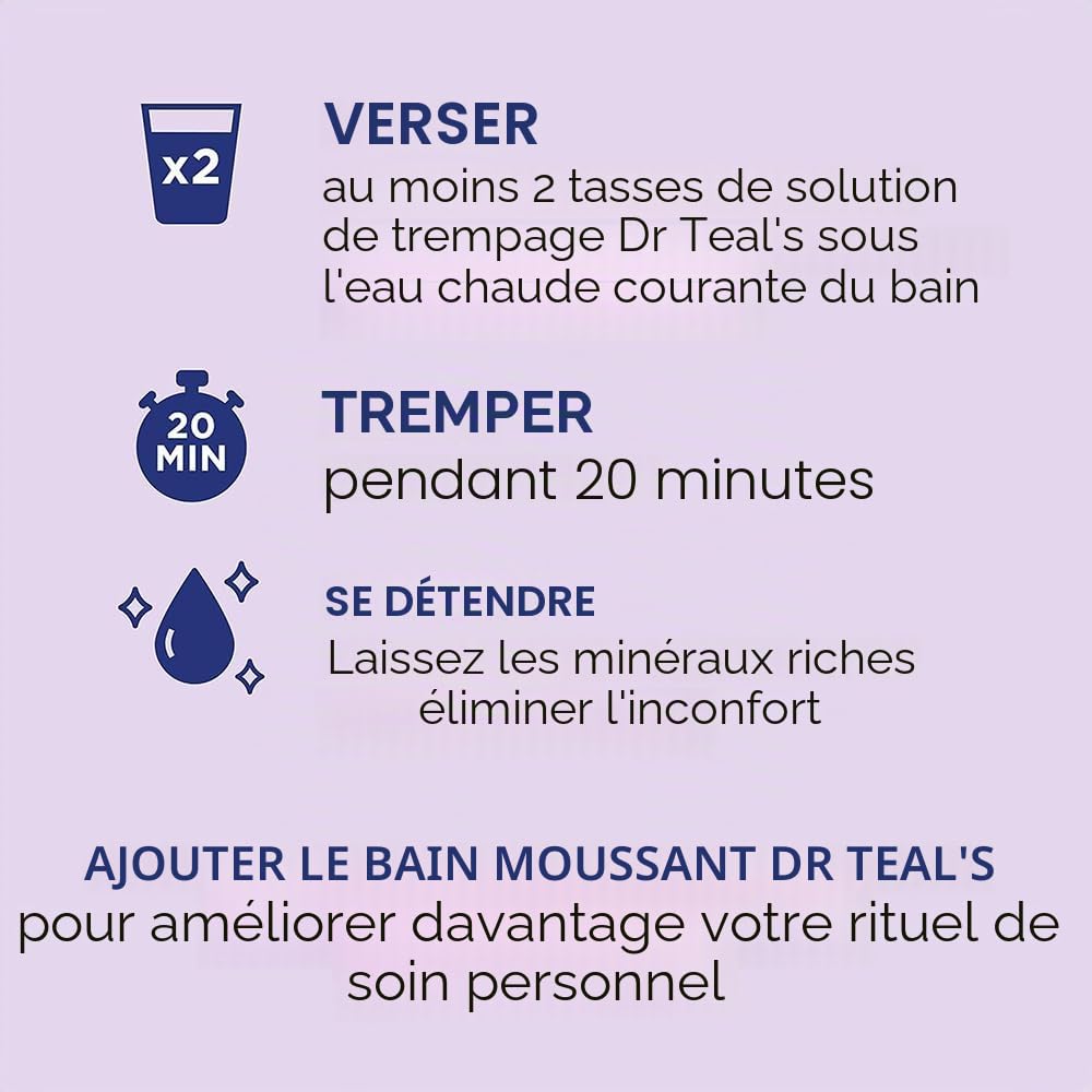 Advanced Dr. sarcelles Lavendar parfumée, 48 sel d'Epsom oz